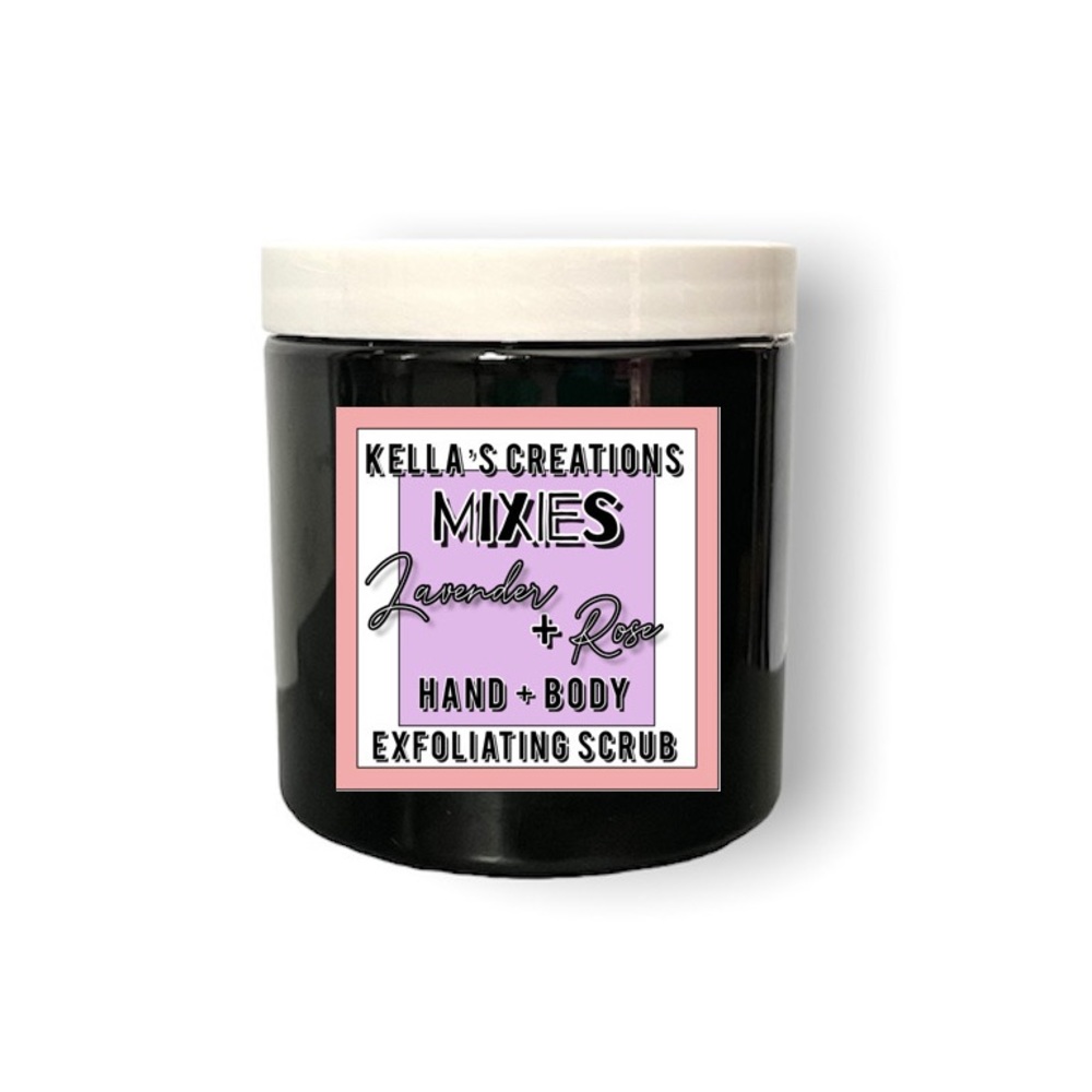8oz Mixies Lavender + Rose Hand scrub
